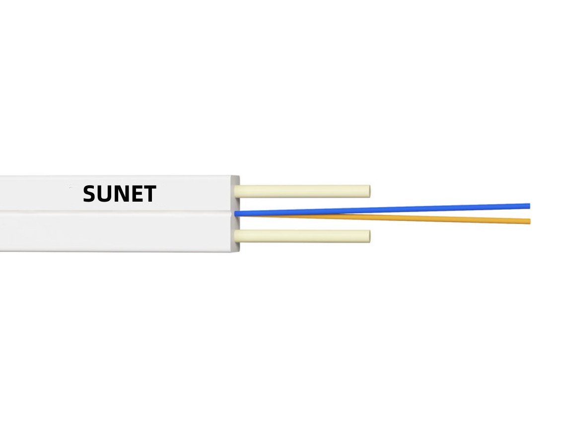 Indoor FTTH drop cable 2 cores FRP LSZH  GJXFH 